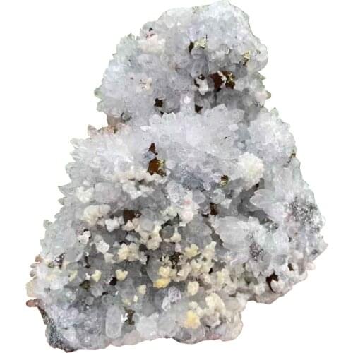Crystal Chalcopyrite Dolomite Mineral Specimen Natural Stone for Collection Home Decoration Gift Healing Spiritual Meditation