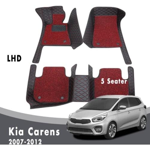 Carpets For Kia Carens 2012 2011 2010 2009 2008 2007 (5 Seater) Car Floor Mats Double Layer Wire Loop Accessories Styling Custom