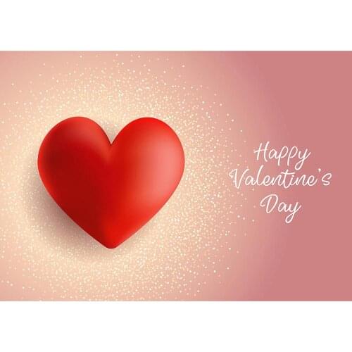 Red Heart Gradient Pink Photo Backdrop Vinyl Cloth Backgrounds for Wedding Lovers Valentines Day Photophone Photography Props