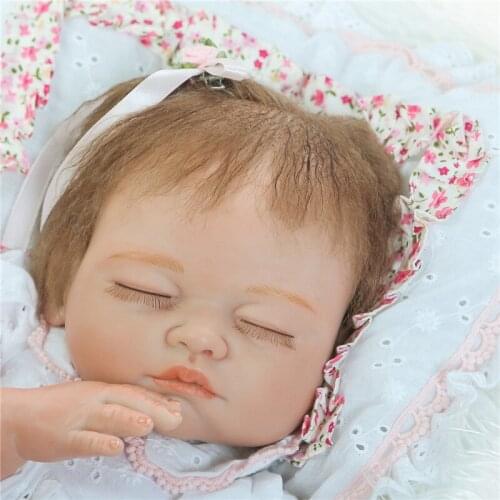 Bebe doll reborn real alive girl newborn babies full silicone body 50cm children Boutique reborn dolls gift