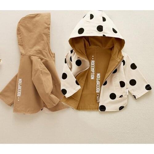 Girls Jacket Children Autumn Outwear Short Hoodie for Girls Teenage Jackets Coats Double-Sided Coat Girls Clothes