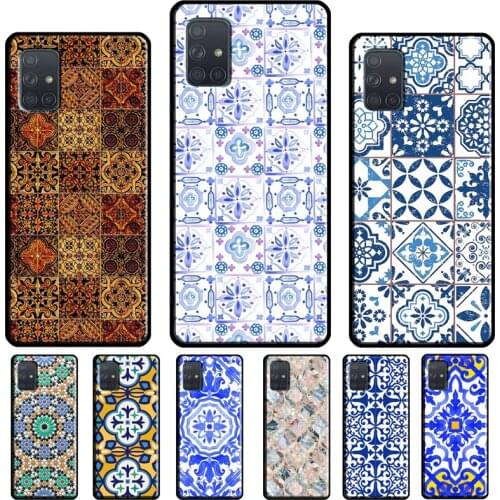 Moroccan Tile For Samsung A12 A32 A42 A52 A72 A21S A20e A11 A31 A41 A51 A71 A10 A40 A50 A70 Phone Case