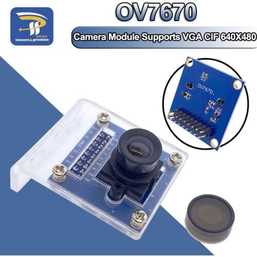 OV7670 Camera Module Supports VGA CIF Auto Exposure Control Display Active I2C Interface Size 640X480 For Arduino DIY Kit