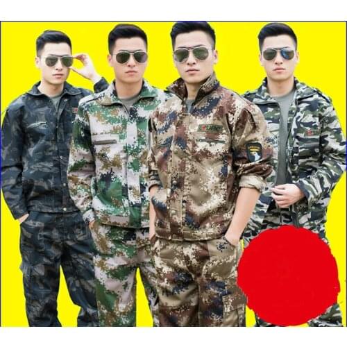 Men Military Uniform Outdoor Camouflage Uniform Male Tactical Suit Hunting Equipment Camouflage Clothing Workshop Uniform 90