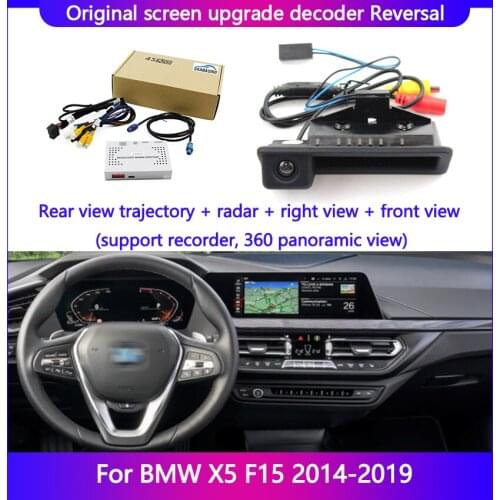 Original Screen Update System Reversing Module Rear Camera for BMW X5 F15 2014-2019 Car Rear View Back Up Reverse Parking Camera