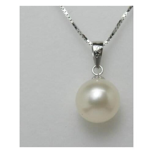 Top rating 9-9.5mm AAAA pendant/necklace Tibetan silver chain(16''/18'',3color choose)one