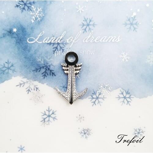 Pendant Anchor With Wings 925 Sterling Silver Fit Necklace 2021 Brand New Jewelry Europe Lucky Bijoux Hopeful Gift For Women