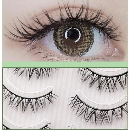 5 Pairs/Box False False Eyelashes Eye Lashes Reusable Eyelashs Makeup Eyelashes 3D Faux Mink Lashes Makeup Extensions Eye Lashes