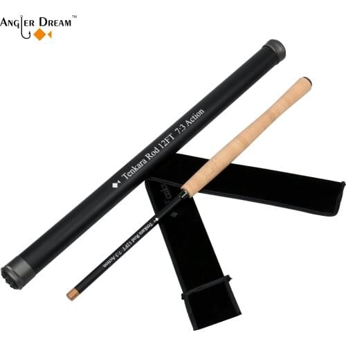 ANGLER DREAM Tenkara Fly Fishing Rod 12 13FT Portable Collapsible Carbon Fiber Ultralight Travel Fly Rod