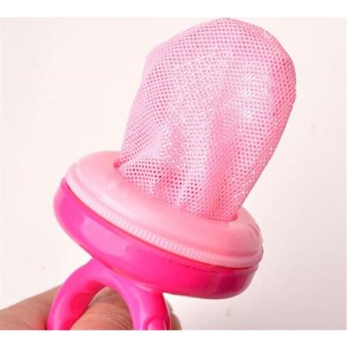 Baby Pacifier Fresh Food Nibbler Feeder Soother Newborn Safety Feeding Nipple Mesh Bag Chew Fruits Vegetables Chupeta Soother