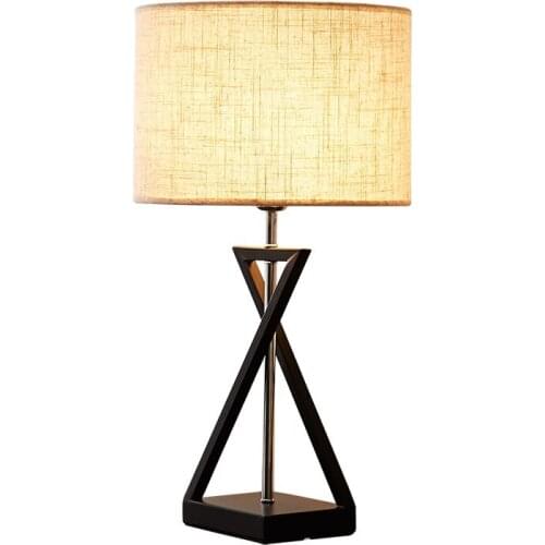 Modern Minimalist Iron Art Desk Lamps Bedroom Beside Lamp Living Room Standing Light Study Eye Protection Lighting E27 LED Bulbs