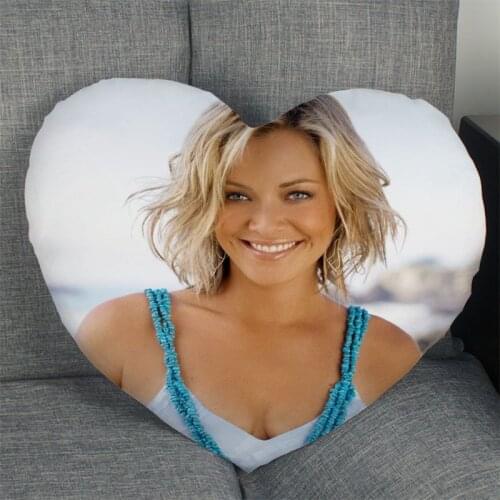 Kristanna Loke Actor Pillow Slips Heart Shape Pillow Covers Bedding Comfortable Cushion/Good For Sofa/Home/Car Pillow Case