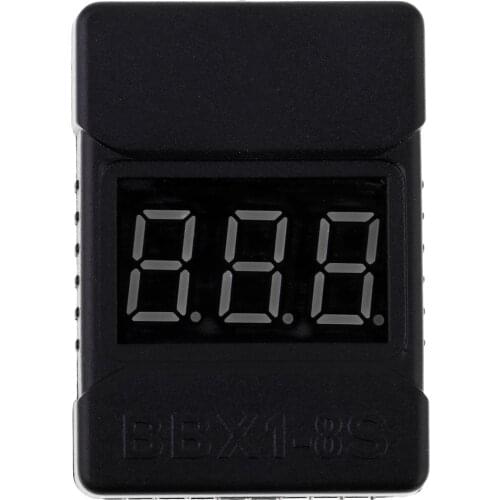 RC Drone Voltage Checker Alarm LED Display For 1-8 Cells Lipo LiFe Battery
