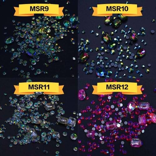 Swarovsky Multi-size Crystal Manicure Rhinestones Nail Decoration Strass Charms Stones For 3D Designs Nails Accessoires