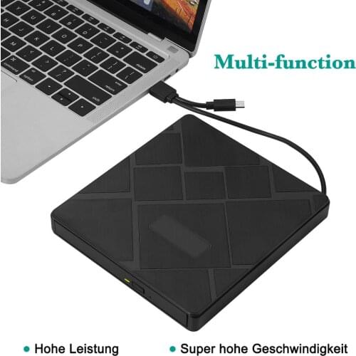Ultra-thin Usb3.0 External Mobile Optical Portable DVD Drive Notebook Laptop Type-C Machine Wire Conjoined