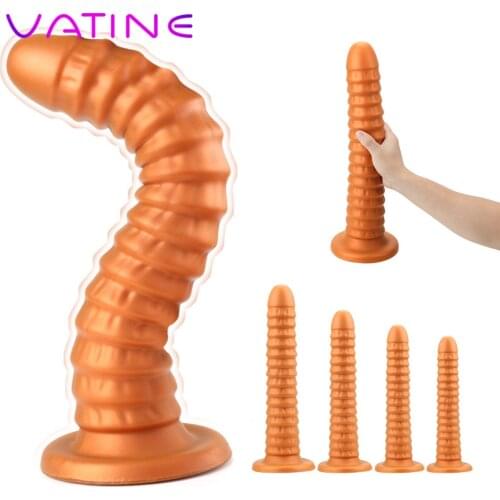 VATINE With Strong Sucker Soft Dildos Sex Toys for Woman Sexshop Super Long Anal Beads Huge Butt plug Prostate Massage