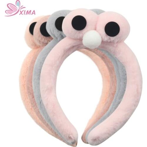 1Piece Retail Girls Cartoon Headband Soft Coral Head Bands Lovely Girl Hairband for School Headwear Hair Accessories