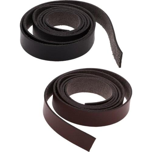 2 Meters Long DIY Crafts Leather Strap 15mm Wide Leather Craft Strips DIY Supplies Durable and Dturdy