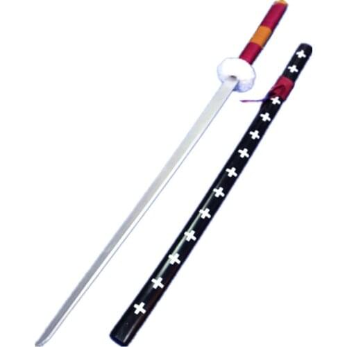 Anime Roronoa Zoro Trafalgar Law One Piece Anime Wooden Cosplay Sword for Halloween Party Toys Childrens Party Halloween Gifts