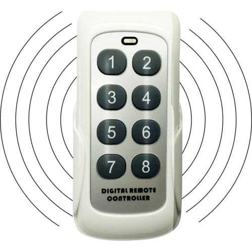 433.92MHz RF Module Switch Controller Wireless Remote Control Transmitter 8 Channels Key Learning Code Switch For Garage Door