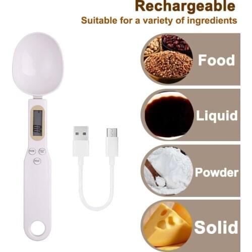 Household Kitchen Measuring spoon Electronic Digital 500g/0.1g Spoon Scale Milk Powder Medicine Weighting Spoon Kitchen Tool