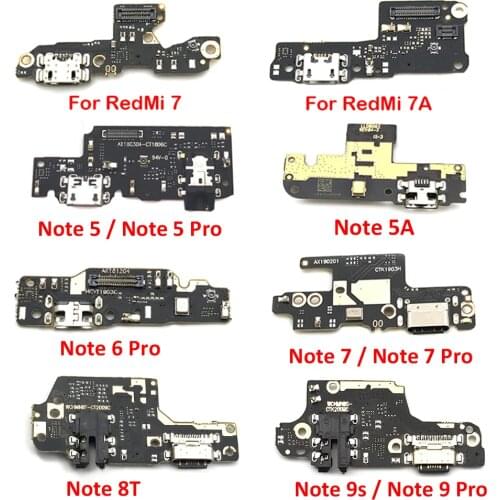 Dock Connector Charger Board For Xiaomi Redmi Note 8 9 8T 7 6 5 5A Pro Go 7 7A S2 9A USB Charger Charging Port Flex Cable