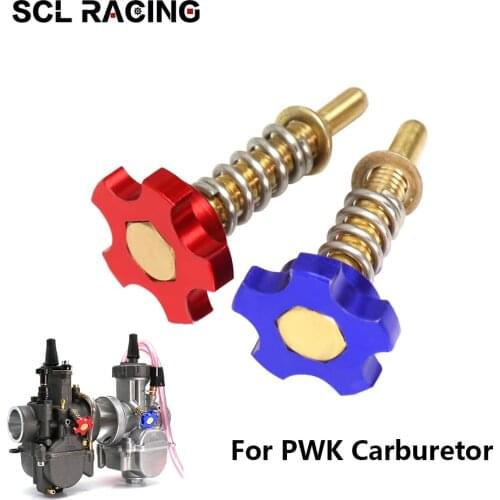 SCL Racing Universal 1PC Red Blue Motorcycle Carburetor Idle Speed Adjustment Screw For PWK Carburetor High Quality