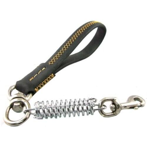 With swivel in large dogs accompanying short leash dog rope leash dog chain gold Mao Demu short step retractor