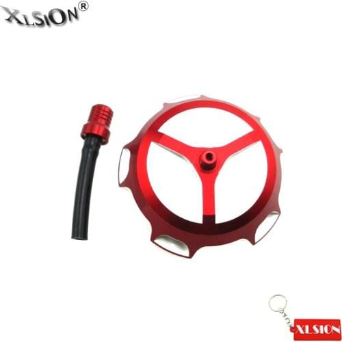 XLSION Aftermarket Red Gas Fuel Tank Cap Cover For 50cc 110cc 125cc-160cc CRF50 XR50 Pit Dirt Bike Motorcycle