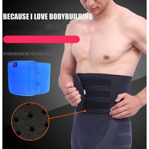 Men Sports Safety Waist Support Belly Slim Waist Band Pressure Protect Body Building Adjustable Belt Weightlifting Waist Bandage