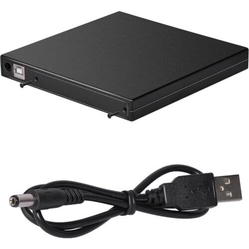 WHOLESALE/50 PCS 12.7mm USB 2.0 External DVD/CD-ROM Case For Laptop Desktop PC Optical Disk Drive SATA External DVD Enclosure