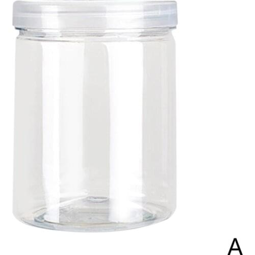 4 Style Plastic Bottles Biscuits Packed Large Transparent Miscellaneous Tank Receiving Receiving Kitchen Box Grain Tank Sto C1Z2