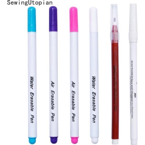 6PCS Fabric Marker Pen Washable Handle Erasable Pen New Creative Drawing Gel Refill Office School Writing Stationery