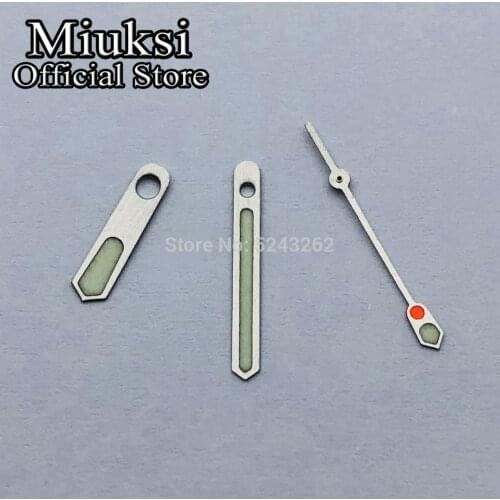 Miuksi watch hands green super luminous hands fit NH35 NH36 movement