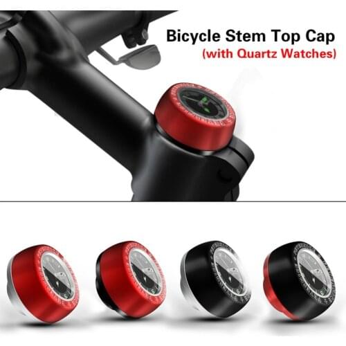 MTB Bicycle Headset Bearing Waterproof Quartz Watches Mountain Bicycle Stem Top Cap Road Bike Head Parts Cover Bike Accesorios