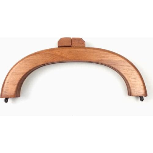 20cm Vintage Wooden Purse Frame Wood Clutch O Mini Bag Handles Parts Handle Accessories Wooden Purse Handle Diy Handle Frame