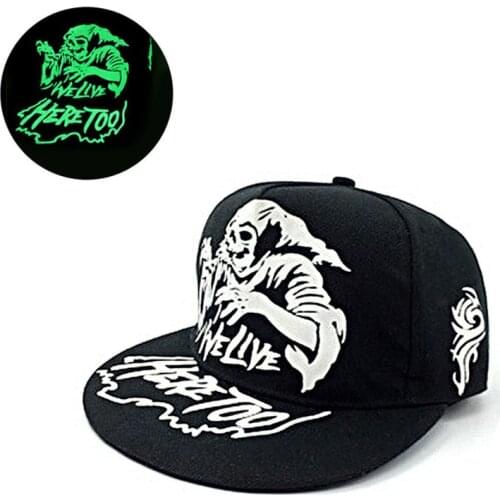 Green Glow Dark Snapback Caps little stars Hip Hop Fluorescent Baseball Cap Casual Luminous Caps Fitted Hats for Women Men 302