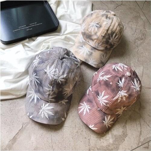 Hat Women New Leaves Embroidery Baseball Cap Art Small Fresh Peaked Cap Female Student Couple Hat Men Snapback Sun Hat Autumn