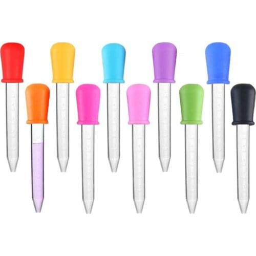 1/8/10 Pcs Baby Dropper Medicine Feeder Child Medicine Device Silicone Pipette Liquid Food Dropper Infant Utensils 5ML