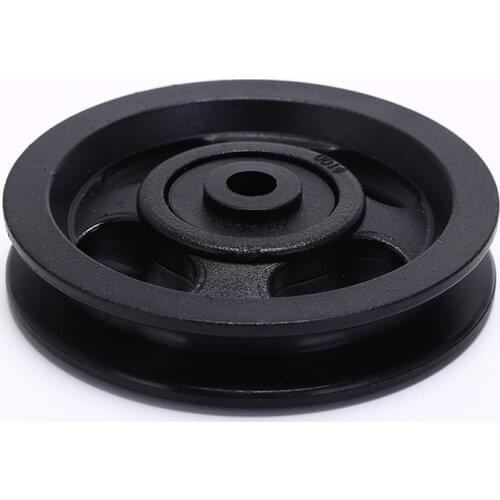 1pc Black Bearing Pulley Wheel Cable Gym Equipment Part Wearproof 100mm