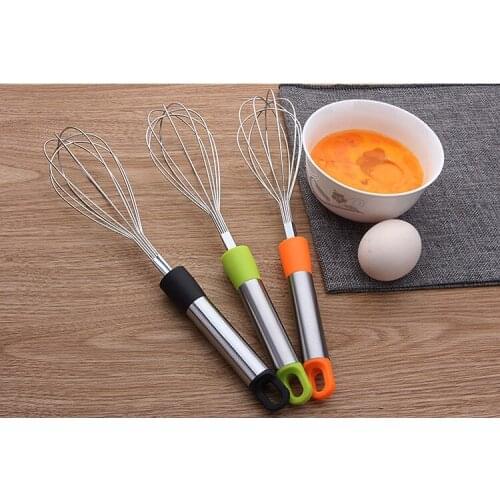 1PC Stainless Steel Kitchen Mixer Balloon Egg Beater Whisk for Whipping Manual Milk Cream Whisk Stirring Egg Tools KX 256