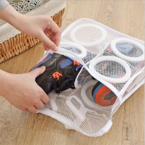 1PC Laundry Bag Washing Bags For Shoes Mesh Laundry Bag Shoes Organizer Bag For Shoe Mesh Laundry Shoes Bags Home Organizer