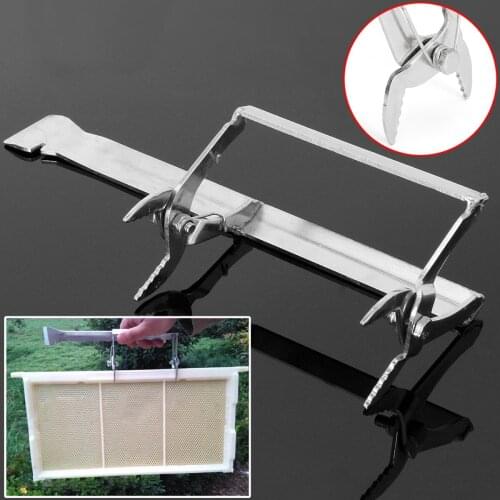 1pc Stainless Steel Bee Hive Frame Holder Lifter Capture Grip Tool Equipment