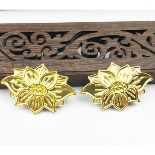 20pcs 24x35mm Filigree flowe Wraps Metal Charms For Embellishment DIY Jewelry Craft Wraps cosplay Metal Crafts