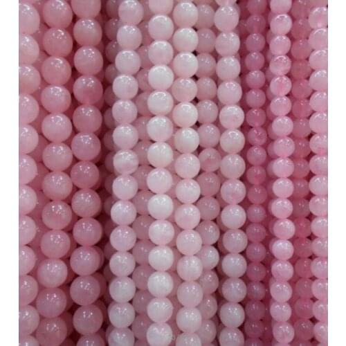 4,6,8,10,12mm Pink Multicolor Round Loose Stone Beads AAA+ 15.5"/strand Pick Size