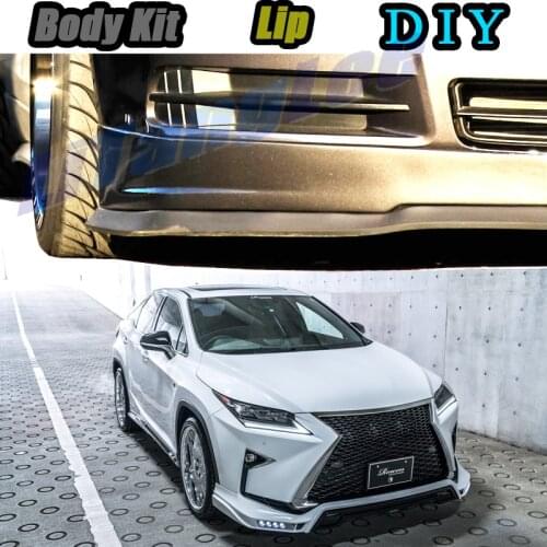 Car Bumper Lip Front Spoiler Skirt Deflector For Lexus RX 270 300 350 400 450h Facelift 2012~2020 Modified Body Kit Hella Flush