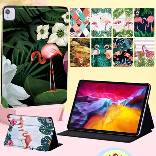 Tablet Case for Apple IPad Air 4 2020 10.9 Inch Flamingo Pattern Leather Stand Tablet Cover Case High Quality Tablet Accessories