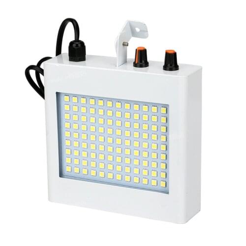 Hot sale 108 plastic shell LED strobe stage lights with white light and RGB light support remote control and voice control