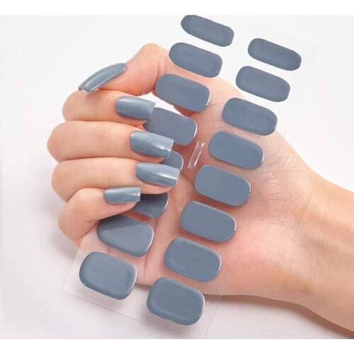 Manicure Decoracion Fashion Pure Solid Color Nail Decoration Decals Plain Stickers Nail Stickers Designer Salon Creative
