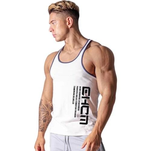 Workout Clothes For Men White Tank Top Summer Tee Shirt Homme Coton Top Fitness Alphalete Weste Undershirt Yelek Gym Tanktop